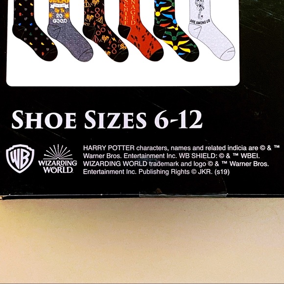 Harry Potter 12 Days of Socks Christmas Hogwarts - Picture 7 of 8